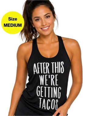 3/for $15 🍒 CHIN UP Apparel Black Racerback Tank (Women’s Size Medium)